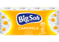 Big Soft Toilettenpapier Kamille, 8 Rollen, 16,5 m Rolle