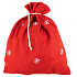 Weihnachtsmann / Weihnachtsmann Tasche rot mit Schneeflocken 90 x 60 cm