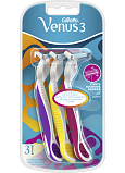 Gillette Venus 3 Damenrasierer mit Feuchtigkeitsstreifen, 3 Stück