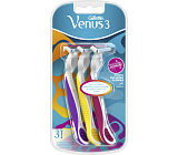 Gillette Venus 3 Damenrasierer mit Feuchtigkeitsstreifen, 3 Stück