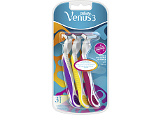 Gillette Venus 3 Damenrasierer mit Feuchtigkeitsstreifen, 3 Stück