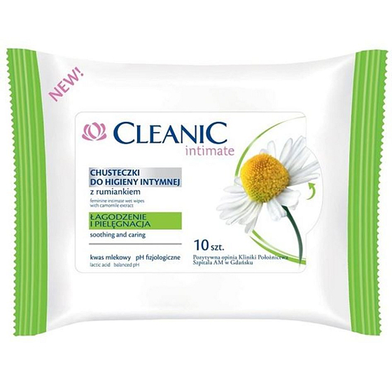 Cleanic Intimate Kamille Tücher für die Intimhygiene 10 Stück