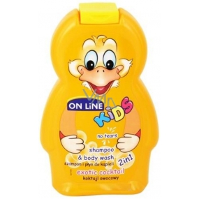 On Line Kids Exotic Coctail 2in1 Duschgel und Haarshampoo für Kinder 250 ml