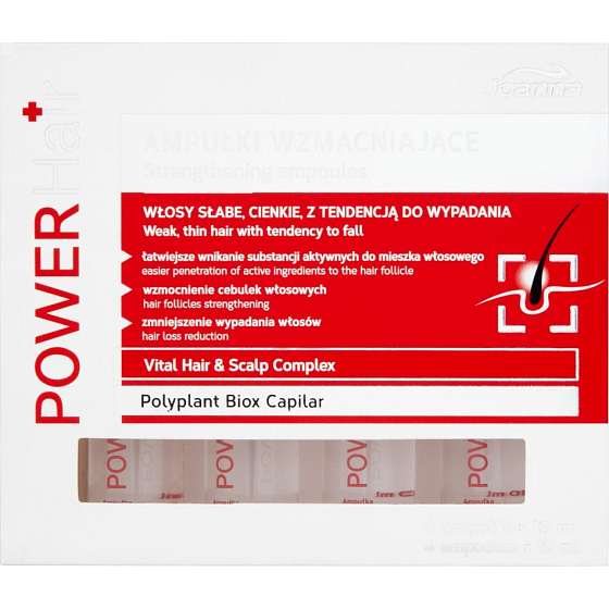 Joanna Power Haarstärkendes und pflegendes Anti-Haarausfall-Serum 4 x 10 ml