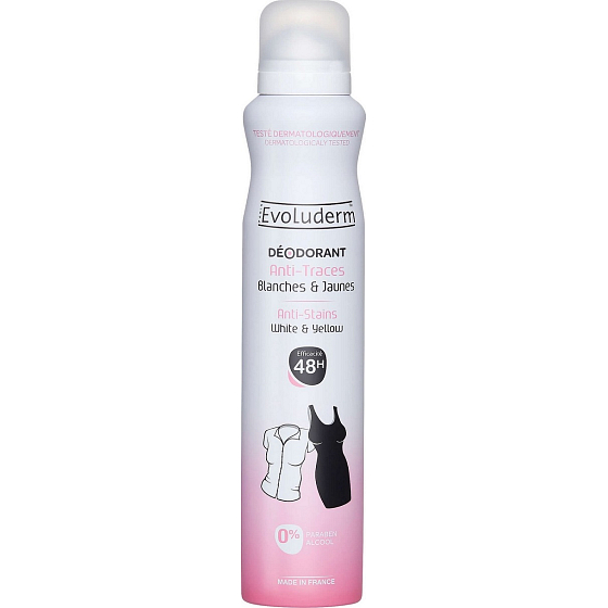 Evoluderm Anti Stains Deodorant Spray für Frauen 200 ml