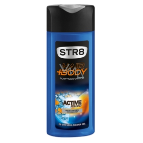 Str8 Active Reload Duschgel für Haar und Körper für Männer 400 ml