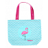 Albi Original Stofftasche Flamingo 40 x 35 cm, Grifflänge 55 cm