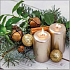 Aha Papierservietten 3-lagig 33 x 33 cm 20 Stück Weihnachten 2 Kerzen, Zimt und Dekorationen