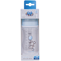 Canpol Babys Little Cutie Weithalsflasche pink / blau für Kinder ab 3 Monaten 240 ml