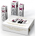 Regina Retro Edition I. Lippenstift mit Vitamin E-Farbton dunkelrosa mit Perlmutt 3,3 g + Nagellack dunkelrosa 8 ml + Wimpern-Make-up schwarz - Nachfüllung für Mascara 5,8 g, Kosmetikset