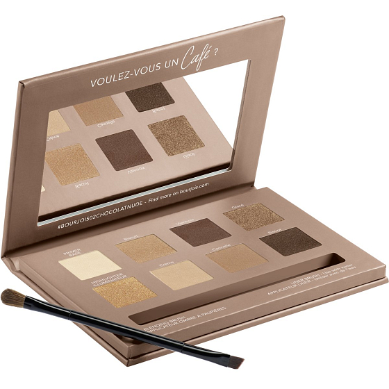 Bourjois Rue du Café 4in1 Augen Palette 02 Chocolat Nude Edition 7,68 g