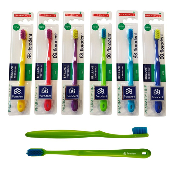 Floradent Brillant Soft weiche Zahnbürste 1 Stück