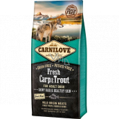 Carnilove Adult Fresh Carp & Trout Super Premium Komplettfutter für erwachsene Hunde aller Rassen 12 kg