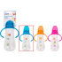 First Steps Babyflasche 0+ klar mit Griffen Auto blau 250 ml