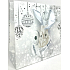 Degen Geschenk Papiertüte 17 x 17 x 9 cm Weihnachtsweiß mit Eule CD LUX klein