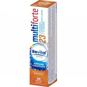 Revital Multi Forte Orange Nahrungsergänzungsmittel Vitamintabletten mit Mineralien 20 Brausetabletten
