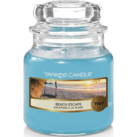 Yankee Candle Beach Escape - Flucht zum Strand Duftkerze Klassisches kleines Glas 104 g
