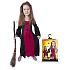 Rappa Halloween Burgunder Hexenkostüm für Kinder, Größe M