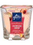 Glade Champagne Cheers mit dem Duft von Champagner und frischem Pfirsich Duftkerze im Glas, Brenndauer bis zu 38 Stunden 129 g
