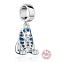 Charm Sterling Silber 925 Ägyptische Sphinx, Reise-Armband-Anhänger