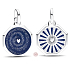 Charms Sterling Silber 925 Galaxie Herz - Mini Medaillon, Armband Anhänger Universum