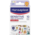 Hansaplast Sensitive Kids XL Haustierpflaster mit Kindermotiv 10 Stück