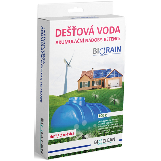 BioClean BioRain-Mischung zur Behandlung von Regenwasser in Zisternen 100 g