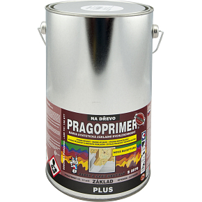 Pragoprimer Plus S 2070 Grundfarbe für Holz, 0100 Weiß, 4 l