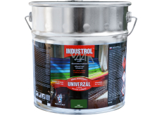 Industrol S2013 univerzál lesk vrchní barva na kov a dřevo, 5300 zeleň střední, 9 l
