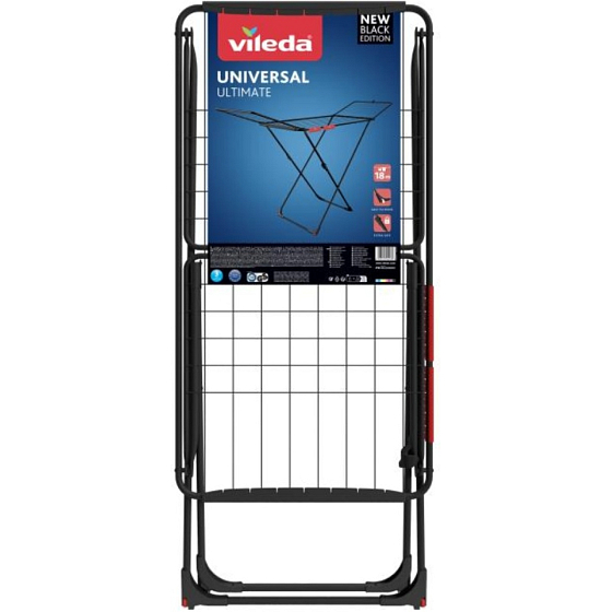 Vileda Wäscheständer Universal, Trockenfläche 18 m, schwarz