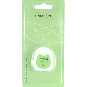 Spokar gewachstes Zahnseide, 50 Meter