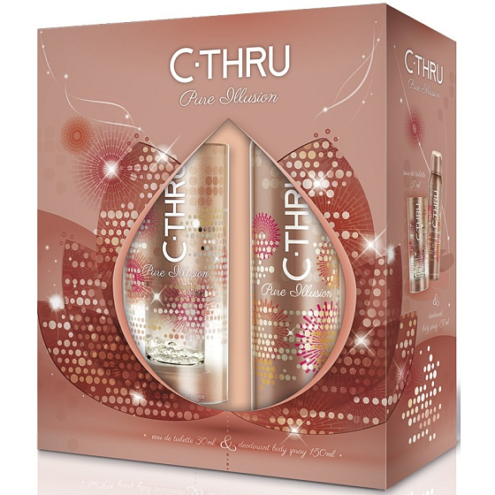 C-Thru Pure Illusion Eau de Toilette 30 ml + Deodorant Spray 150 ml, Geschenkset für Frauen
