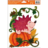 Fensterfolie ohne Kleber Herbst mit Igel 30 x 20 cm