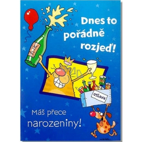 Albi Spielkarte im Umschlag Zu meinem Geburtstag bezahle ich Waldundar Matuška für diese Runde 14,8 x 21 cm