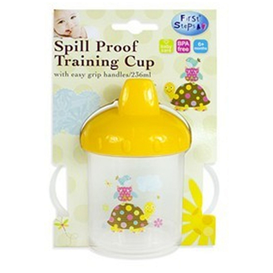 Erste Schritte Patchwork Training Cup 6+ Becher mit zwei Griffen gelbe Schildkröte 236 ml