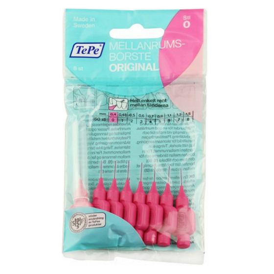 TePe Original Interdentalbürsten Normal 0,4 mm rosa 8 Stück