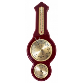 Albi Barometer Drei-Kombinations-Barometer mit Thermometer und Hygrometer aus Holz