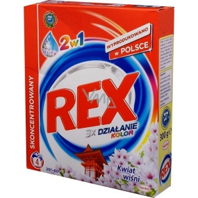Rex 3x Action Japanese Garden Color 2in1 Waschmittel für farbige Wäsche 4 Dosen von 300 g