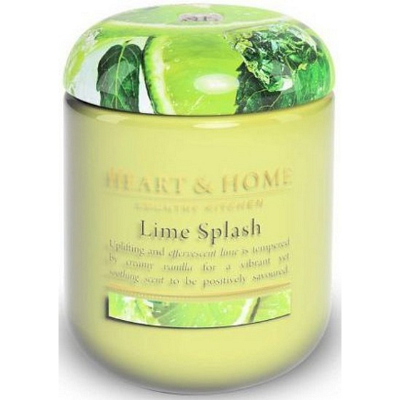 Heart & Home Lime Geyser Soja-Duftkerzenmedium brennt bis zu 30 Stunden 110 g