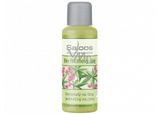 Saloos Bio Rizinusöl kaltgepresst für Körper, Haut, Wimpern und Haarwachstum, heilt Narben auf Warzen 50 ml