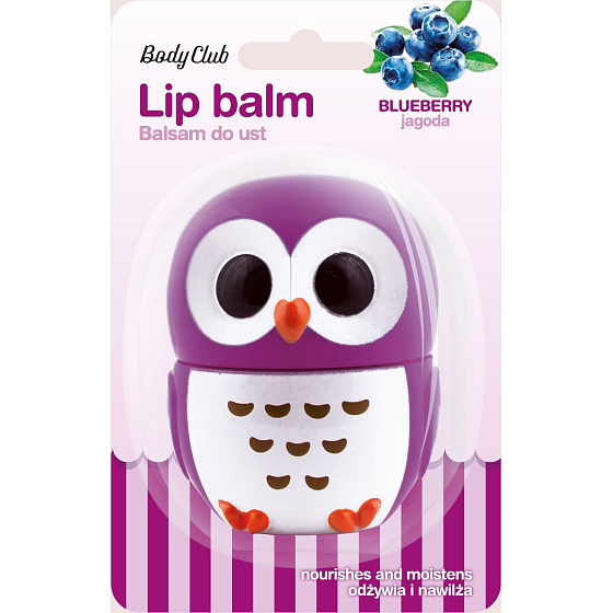 Body Club Owl Blueberry Lippenbalsam 3,5 g