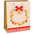 Ditipo Geschenk Papiertüte 18 x 10 x 22,7 cm beige mit Lebkuchen