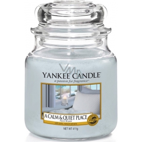 Yankee Candle Ein ruhiger und ruhiger Ort - Duft- und ruhiger Ort Duftkerze Klassisches mittleres Glas 411 g