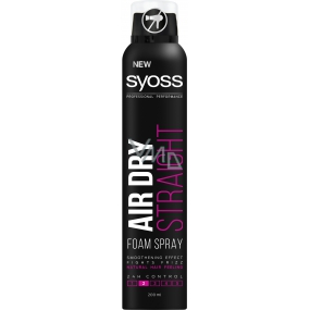 Syoss Air Dry Straight 24 starker Fixierungsglättungsschaumspray 200 ml