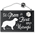 Nekupto Pets Holzschild Retriever 155 x 98 x 5 mm