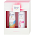 Dove Rose Oil Duschschaum 200 ml + Invisible Care Touch Antitranspirant Deodorant Spray für Frauen 150 ml, Kosmetikset