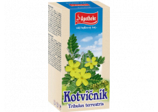 Apotheke Kotvičník gemahlener Tee wirkt sich positiv auf die Funktion der Genitalien aus, trägt zur normalen Funktion des Harnsystems bei 20 x 1,5 g