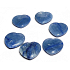 Avanturin blau Hmatka, heilender Edelstein in Form eines Herzens Naturstein 3 cm 1 Stück, Stein der Freude