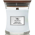 WoodWick Magnolia Birch Duftkerze mit Holzdocht und Deckel Glas klein 85 g