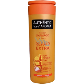 Authentic Toya Aroma Repair Extra Mango & Lychee Shampoo für trockenes und strapaziertes Haar 400 ml